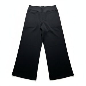 Bubblelime L Black Wide Leg Yoga Pants Womens NWT Athleisure Casual
